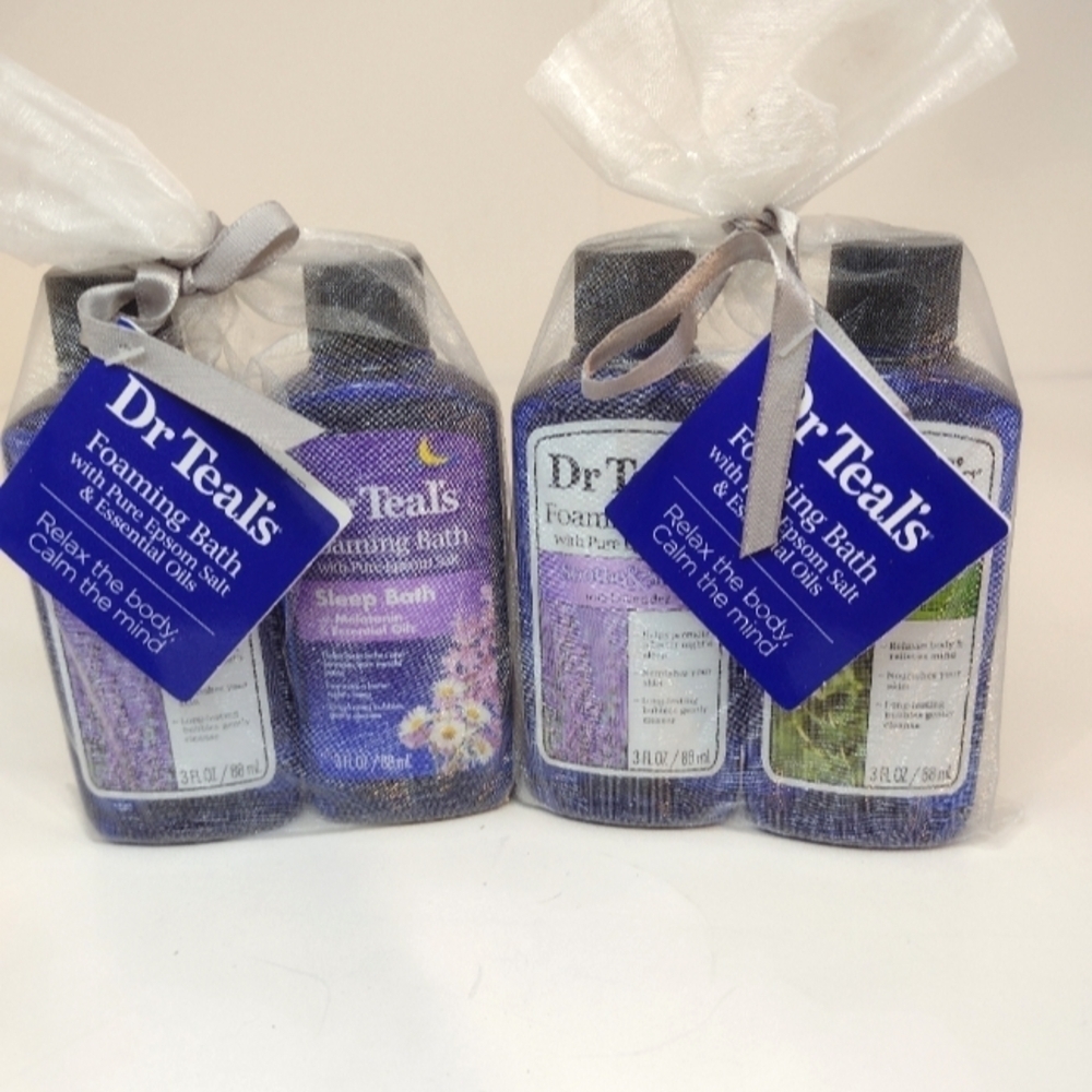 Dr Teal's. Foaming Bath with pure Epsom salt & Essentials oils set of 4